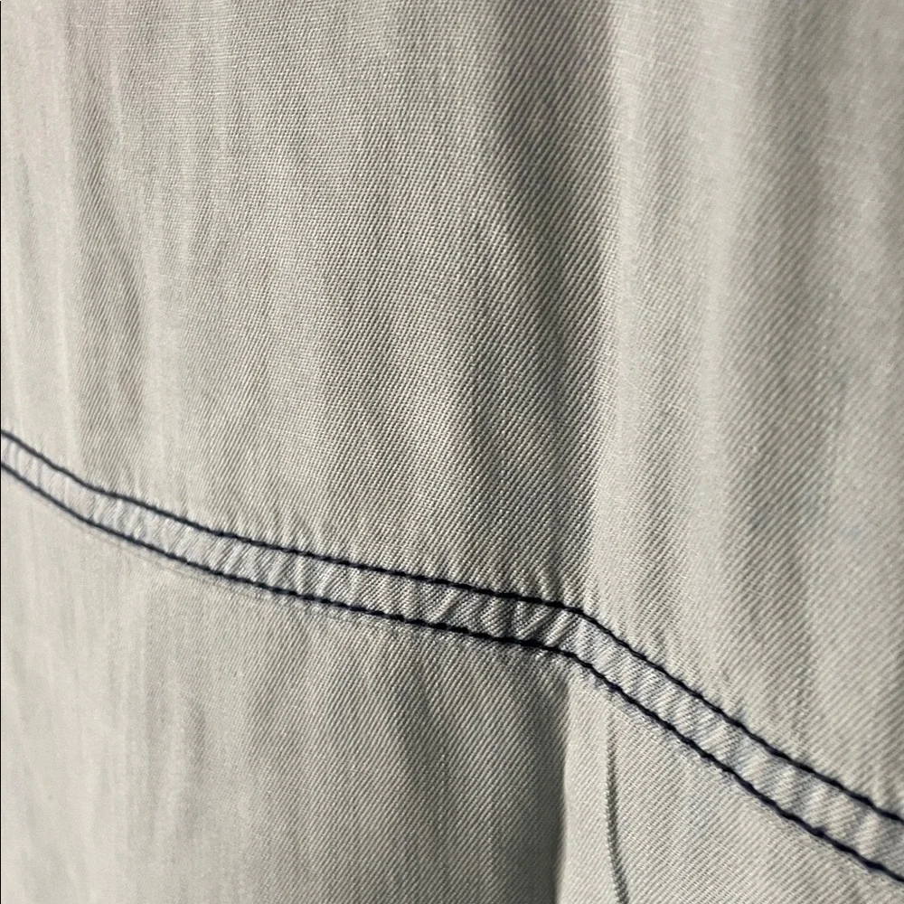 Serra Light Blue Casual Button-Down Dress - Picture 4 of 9